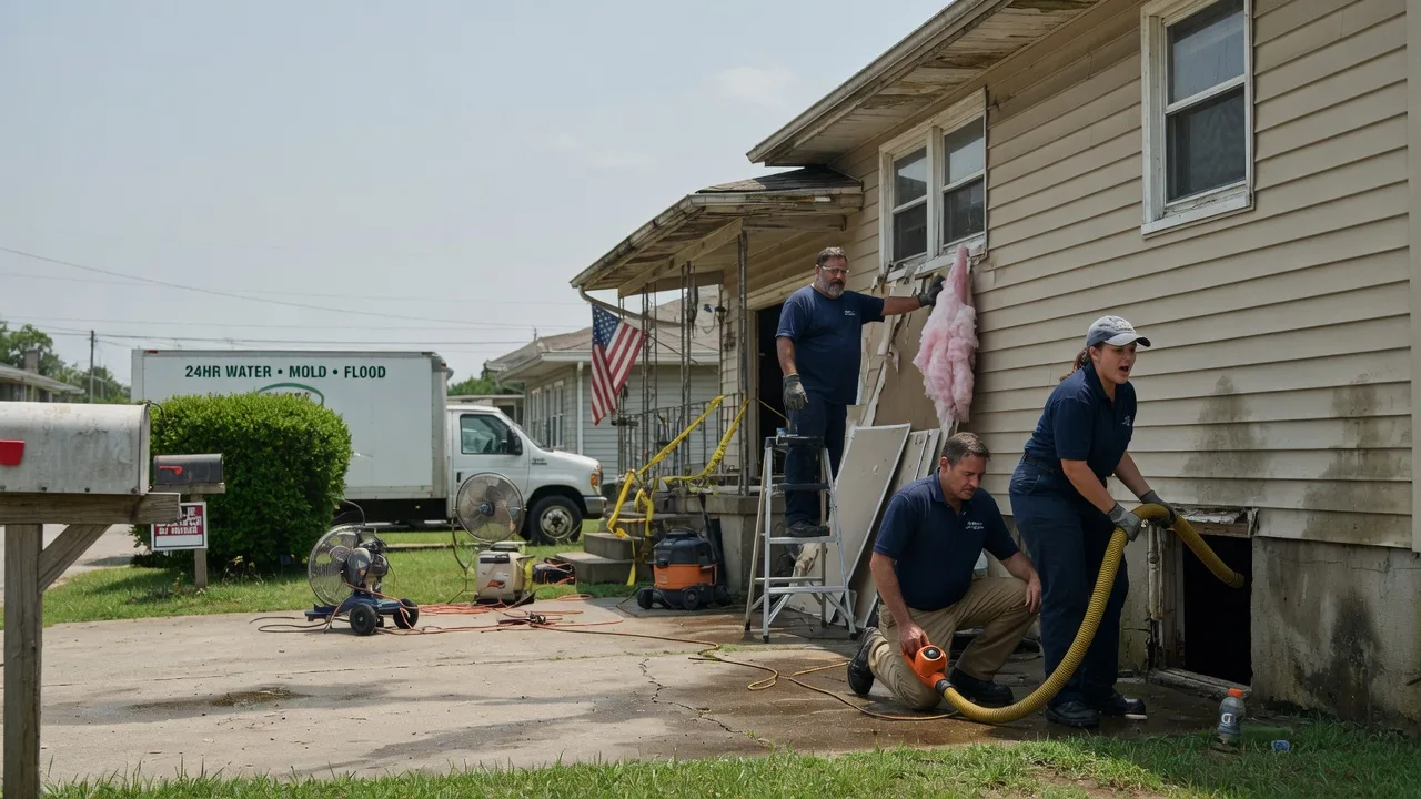 Water Damage Repair in Many, LA near me